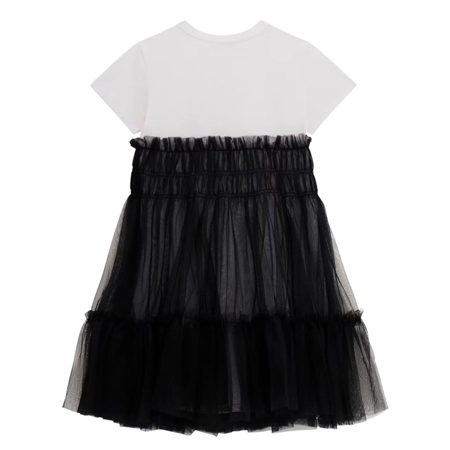Mixed Fabric Ss Dress abito da bambina Guess Kids | J5RK18/K6YW0JBLK